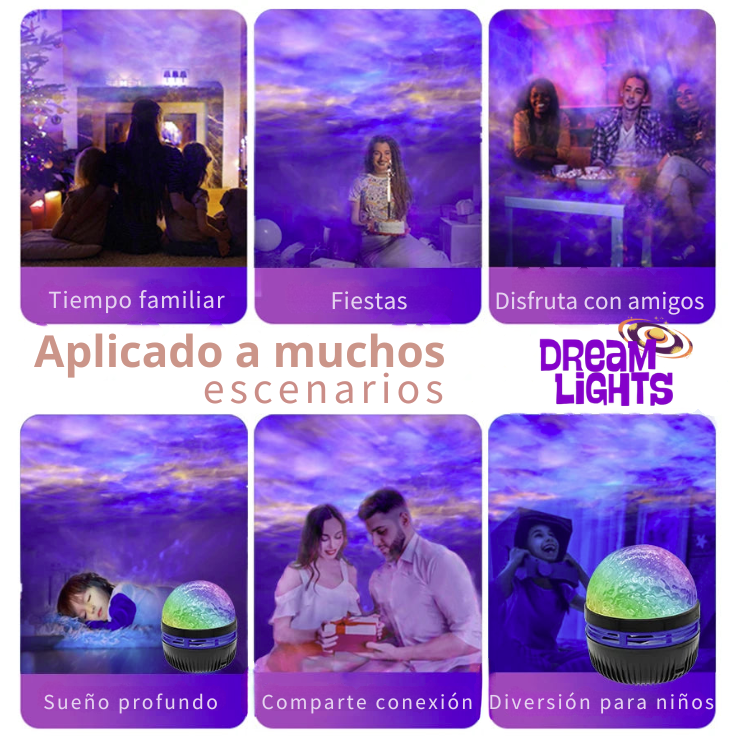 Proyector de luz ambiente galaxia
