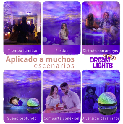 Proyector de luz ambiente galaxia